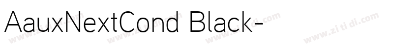 AauxNextCond Black字体转换
